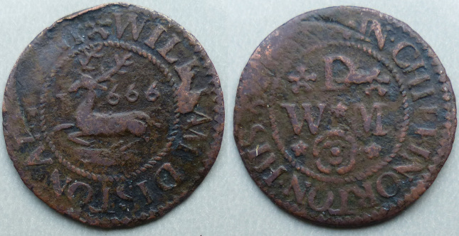Chipping Norton, William Diston 1666 halfpenny Chipping Norton, William Diston 1666 halfpenny